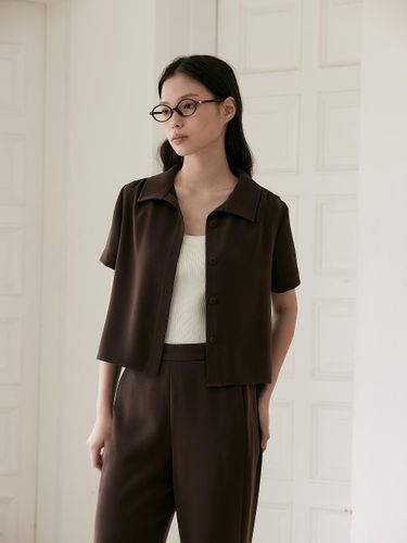 Crop Jacket Blouse (2 Colors) - NOOR - Modalova
