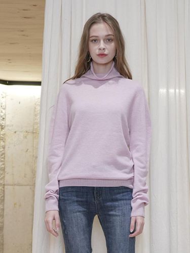 Whole Garment Cashmere Turtleneck Sweater [2 COLORS] - PINBLACK - Modalova