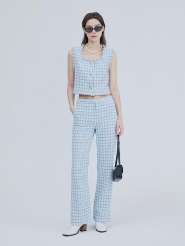 Tweed Bootcut Pants - PINBLACK - Modalova