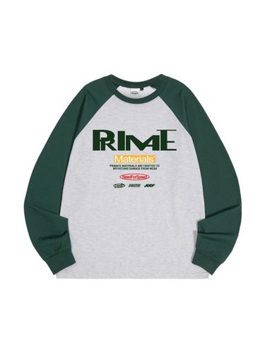 Raglan Overfit Long Sleeve T-shirt [Green] - PRIMATE - Modalova