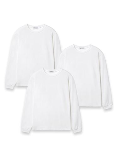 Basic Fit Long Sleeve 3-Pack T-Shirts - alvinclo - Modalova