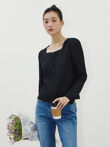 ItMICHAA Embossed Jersey Blouse (ITP3ZBL730) (2 COLORS) - IT MICHAA - Modalova