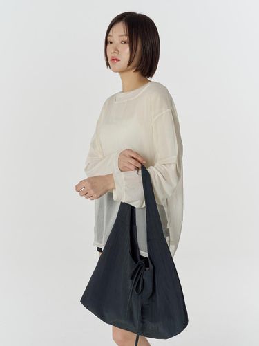 Lightweight Spacious Hobo Bag [Charcoal] - JULIAPEPE - Modalova