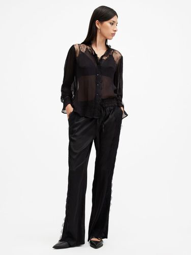 Pleated Lace Chiffon Shirt (W062PB-5) - AllSaints - Modalova