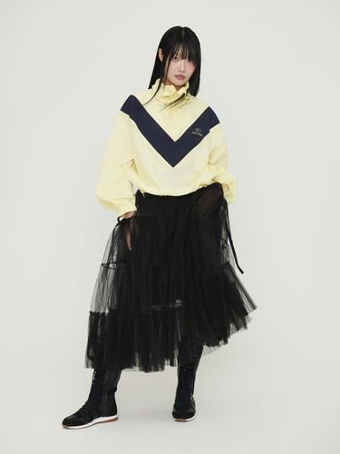 Oversized Drop Shoulder Anorak Jacket [] (LFUAS25240YEX) - LUCKY CHOUETTE - Modalova