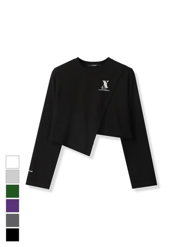 Diagonal Long Sleeve T-shirt - AVANDRESS - Modalova