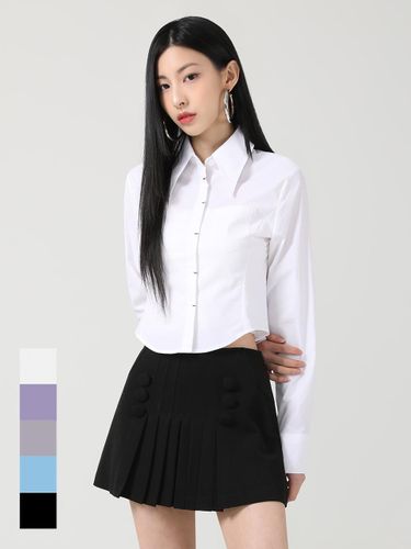 Pick Slim Wide Collar Shirt - AVANDRESS - Modalova