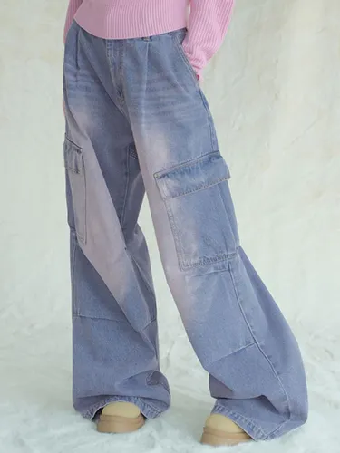 [AVANDRESS] real wide cargo pants★デニム MUSINSA | AVANDRESS real wide cargo pants GRAY