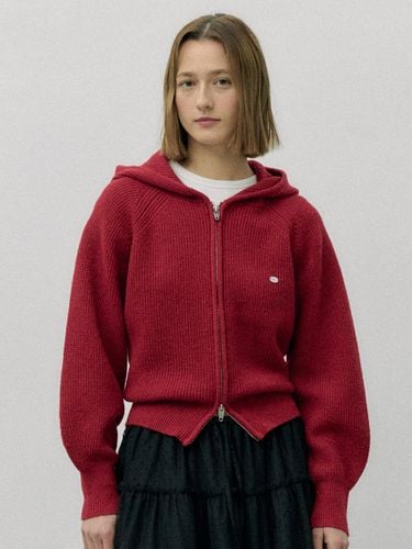 Way Wool Hooded Zip-up Sweater [Red] - ROLAROLA - Modalova