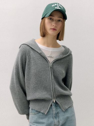 Way Wool Hooded Zip-up Sweater [Gray] - ROLAROLA - Modalova