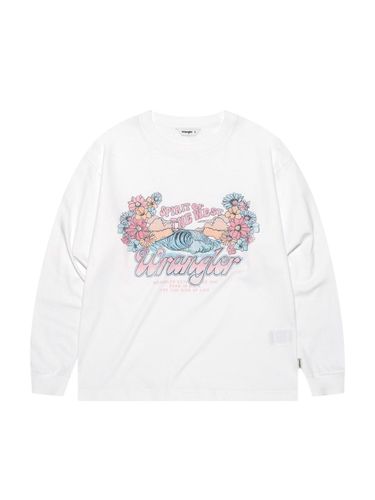 Blooming Summer Longsleeve Cotton T-shirt [Beige] - Wrangler - Modalova