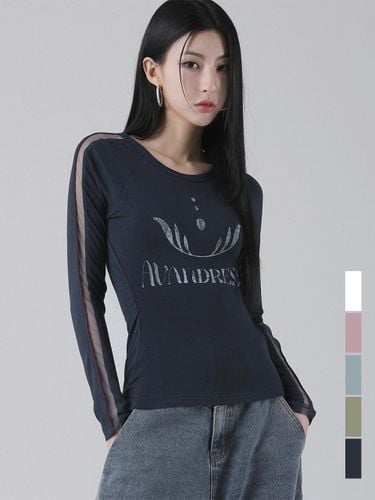 Long Sleeve Raglan Round Neck T-Shirt - AVANDRESS - Modalova