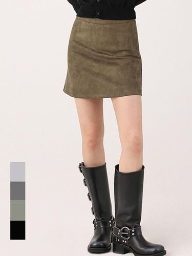 Fitted Suede Mini Skirt - AVANDRESS - Modalova