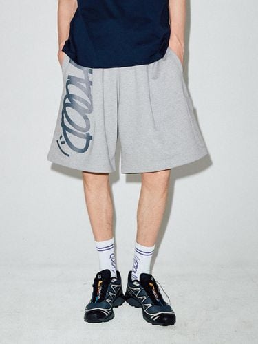 Hood Logo Side Pocket Elastic Waist Bermuda Shorts [Gray] - HOODHOOD - Modalova