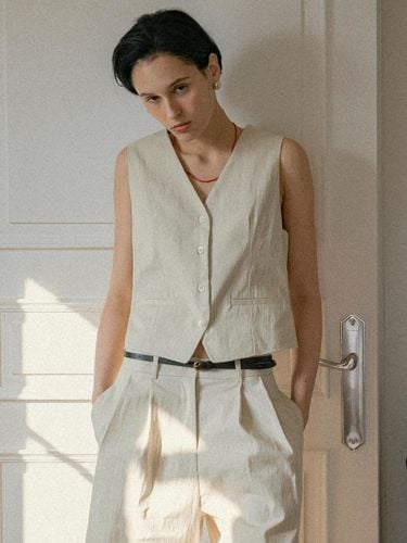 French Washed Cotton Nylon Vest [] (SITP5193) - Siyazu - Modalova