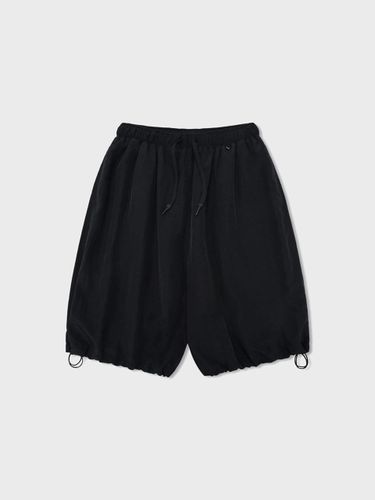 Ring Nylon String Half Shorts [Black] - ANGLAN - Modalova