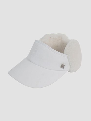 Fur Point Dual-Sided Visor [Beige] - nitina - Modalova