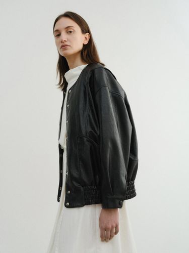 Faux Leather Relaxed Fit Casual Jacket [] - EAAH - Modalova