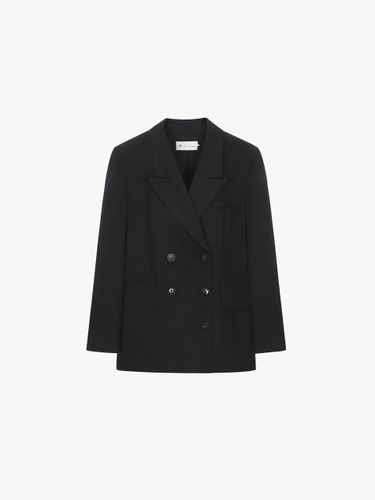 Diagonal Cut Double Breasted Jacket ITP4YJK940 (2COLOR) - IT MICHAA - Modalova