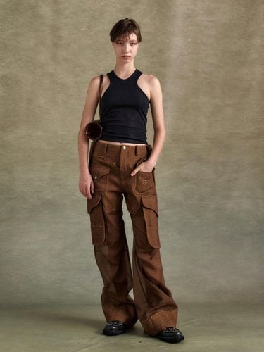 Herringbone Sheer Cargo Pants [] (apa823w) - ADSB ANDERSSON BELL for WOMEN - Modalova