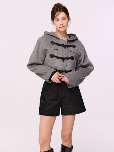 Duffle Handmade Cropped Wool-Cashmere Jacket [Grey] - SUPERTHINGS - Modalova