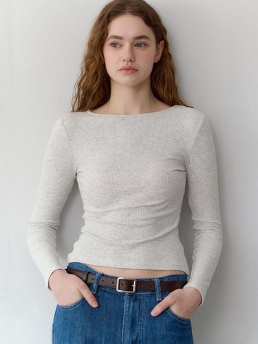 Ribbed Turtleneck Long Sleeve T-shirt - TSH - Modalova