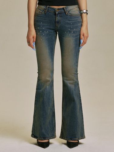 Script Wing Bootcut Denim Pants [] - GILA ARCHIVE - Modalova