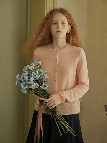 PM Button Cardigan [Pink] - Proud Mary - Modalova