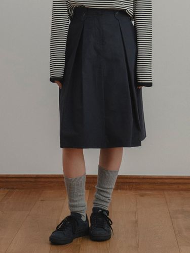 Peanut Midi Skirt [Navy] - THE MITTEN - Modalova