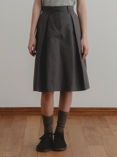 Peanut Midi Skirt [Bark] - THE MITTEN - Modalova