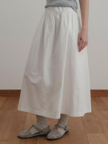 Labe Cotton Skirt [beige] - THE MITTEN - Modalova