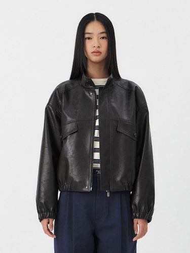 PS BASTON LEATHER ZIP-UP JACKET - grove - Modalova