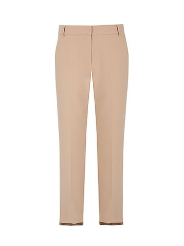 Basic Slim Trousers [LT-BEIGE] - QUEEN STYLE - Modalova