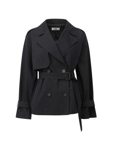 Belted Half Trench Coat [BK] (C251MSI003) - CC collect - Modalova