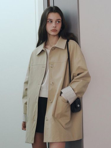 Point Half Trench Coat [Beige] - LOEIL - Modalova