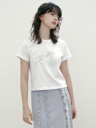 UNICORN T-SHIRT [WHITE] - margarin fingers - Modalova