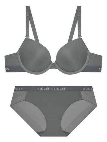 Aerocool Simple Bra and Panty Set [Gray] - GUESS UNDERWEAR - Modalova