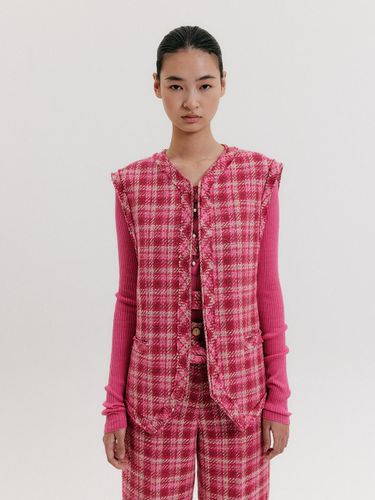 V-Neck Vest [Pink] - EENK - Modalova