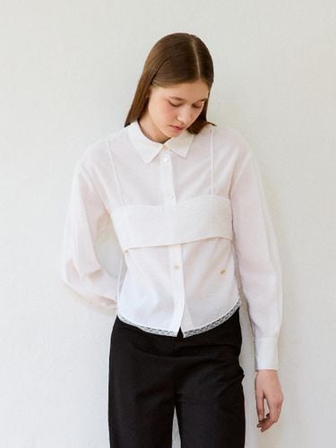 Sophie Bustier Shirt Blouse [Ivory] - LEMEME - Modalova