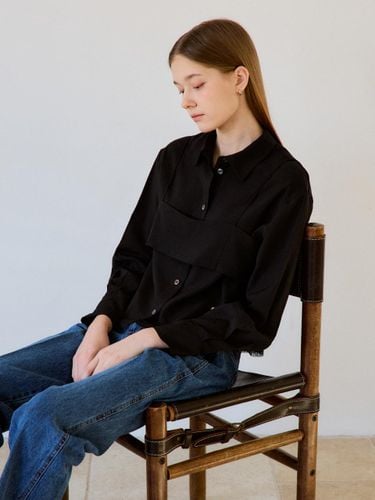 Sophie Bustier Shirt Blouse [Black] - LEMEME - Modalova