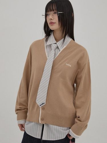 WKYK Layered Cardigan [Beige] - WAIKEI - Modalova