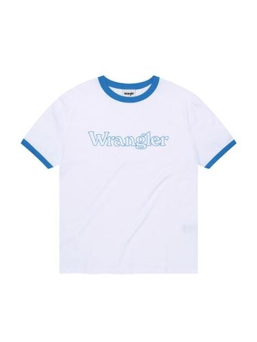 Typo Logo Ringer T-Shirt [Blue] - Wrangler - Modalova