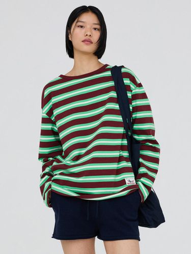 Stripe Longsleeve T-Shirt [Brown] - Wrangler - Modalova