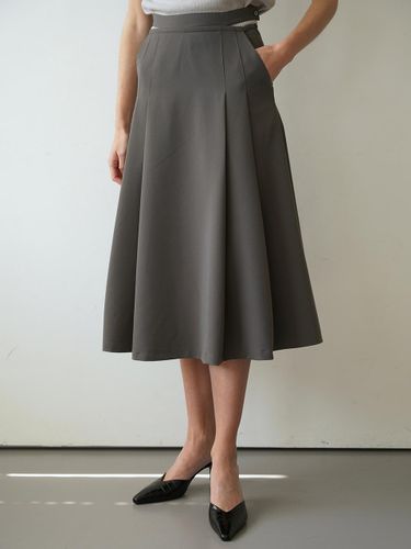 FLAIR LONG A-LINE SKIRT [GREY] - LEIE - Modalova