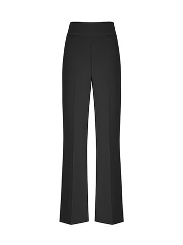 Summer Ice Bootcut Pants [BLACK] - QUEEN STYLE - Modalova