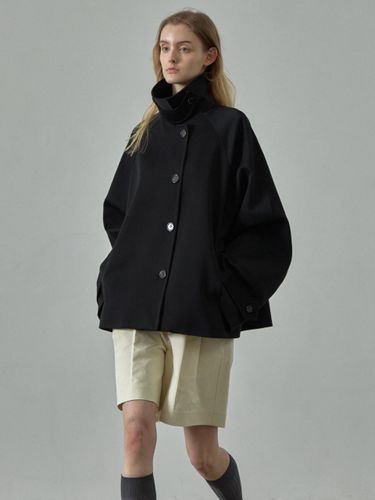 Overfit Cotton Half Coat [black] - FACADE PATTERN - Modalova