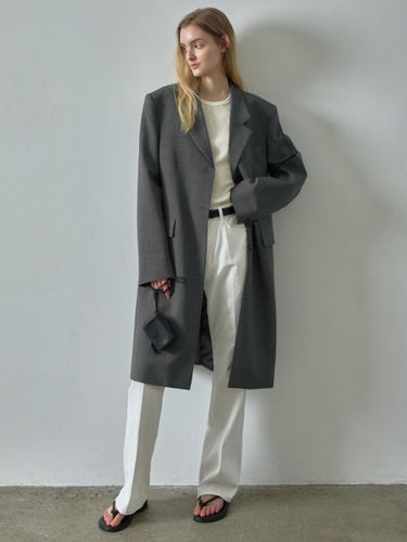 Summer Wool Midi Jacket [Charcoal] - FACADE PATTERN - Modalova