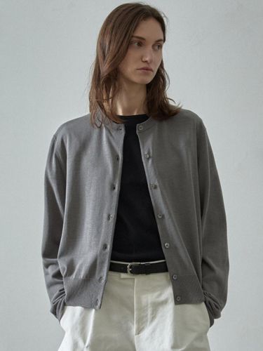 Paper Essential Cardigan [grey] - FACADE PATTERN - Modalova