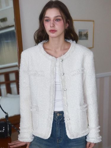 Glory Wool Tweed Blazer [Ivory] - Rosefrantz - Modalova