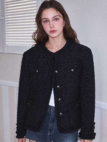 Glory Wool Tweed Blazer [Black] - Rosefrantz - Modalova